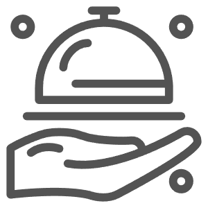 Guest assistance and room service at ashram