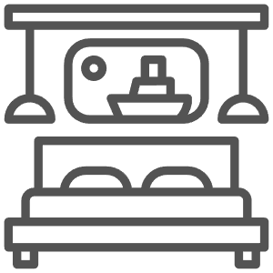 Clean rooms accommodation at Shri Maheshanand Soham Ashram Vrindavan